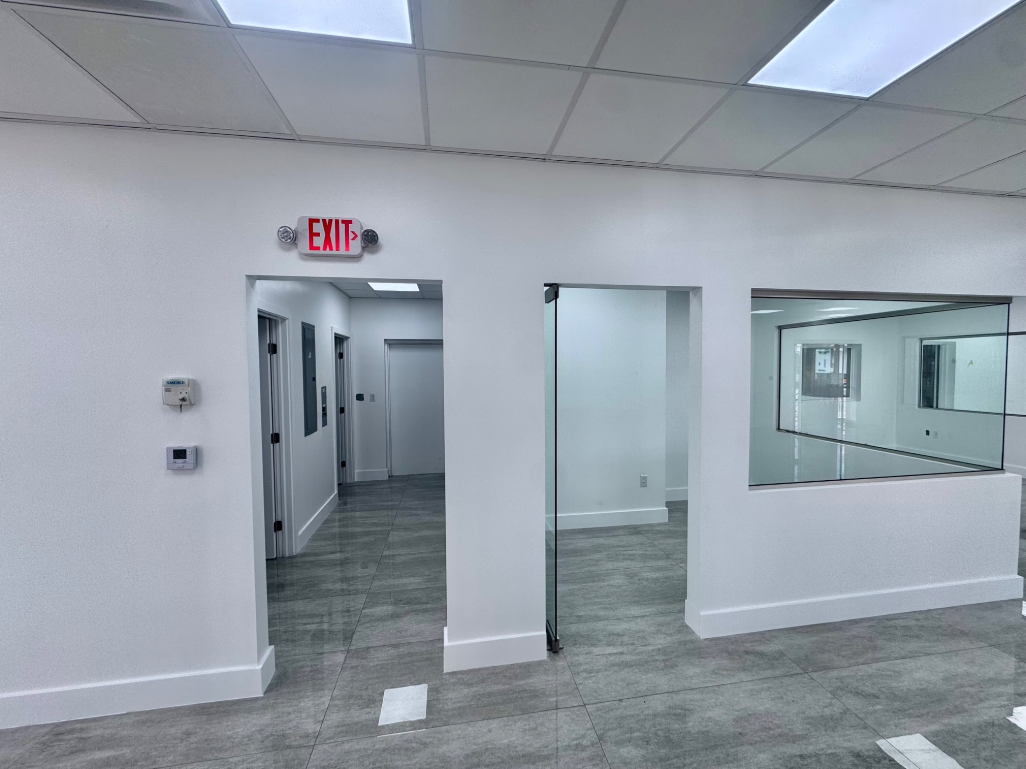 Completed modern commercial office interior