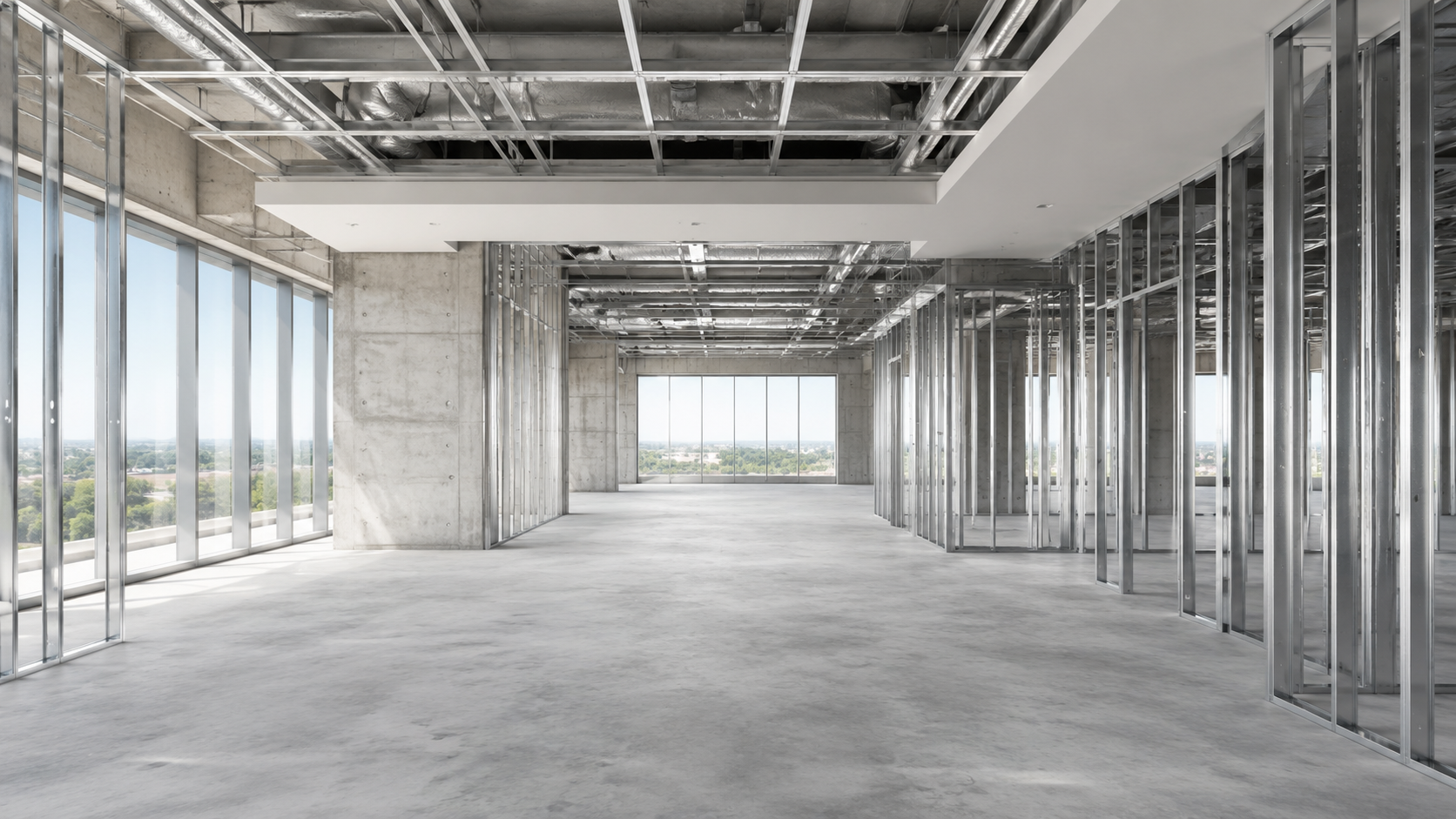 Commercial interior framing and renovation work